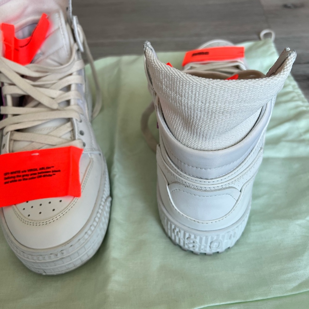 Authentic off white high top sneakers - Picture 6 of 8